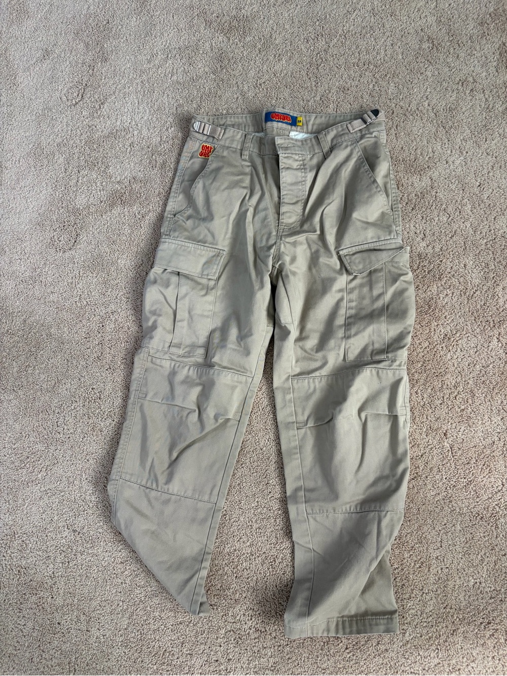 Empyre Men's Tan Cargo Pants with Utility Pockets